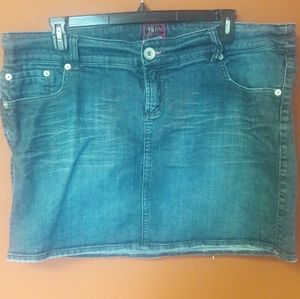 Torrid blue jean skirt